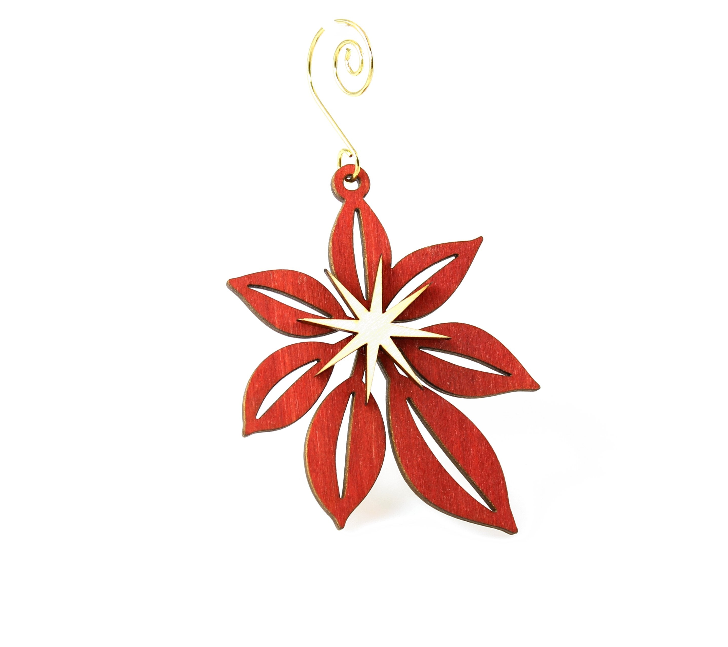 Poinsettia Ornament # 9992 | Red Sunflower