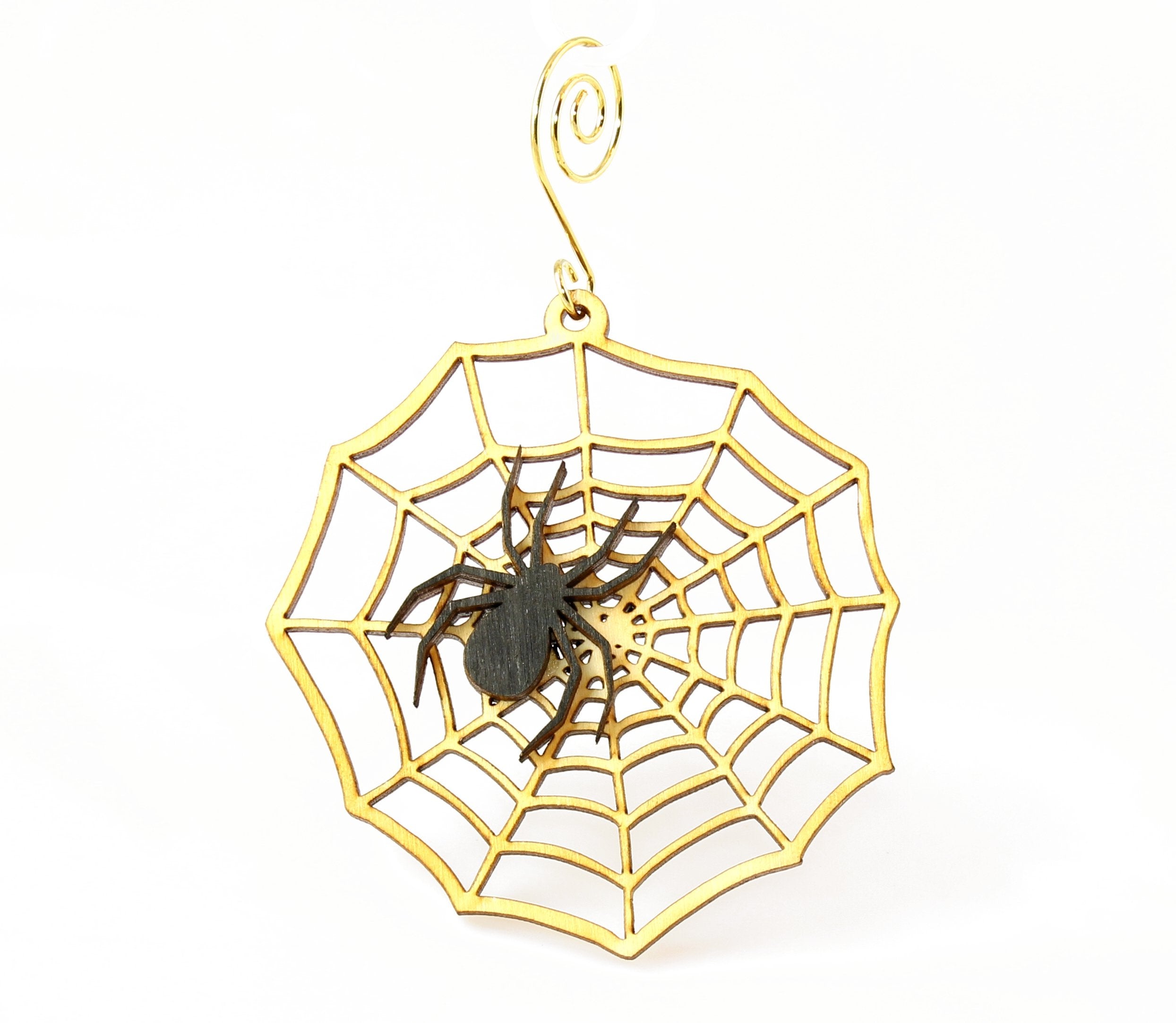 Spider Web Ornament # 9993 | Red Sunflower