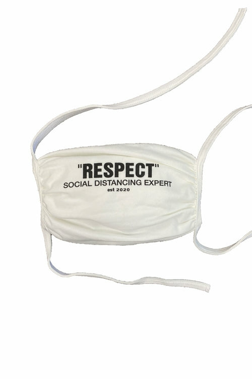 Peace Love Unity Respect "P.L.U.R." Adjustable tie up mask washable