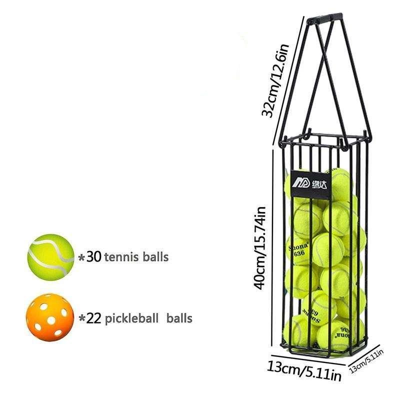 Efficient Pickleball and Tennis Ball Collector - High-Capacity, Durable Ball Picker for Sports Enthusiasts