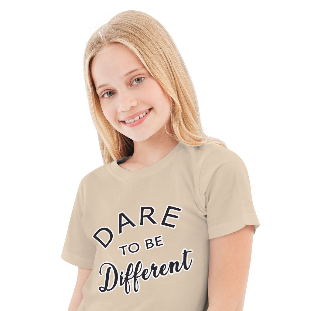 Dare to Be Different Kids' T-Shirt - Cool T-Shirt - Graphic Tee Shirt for Kids