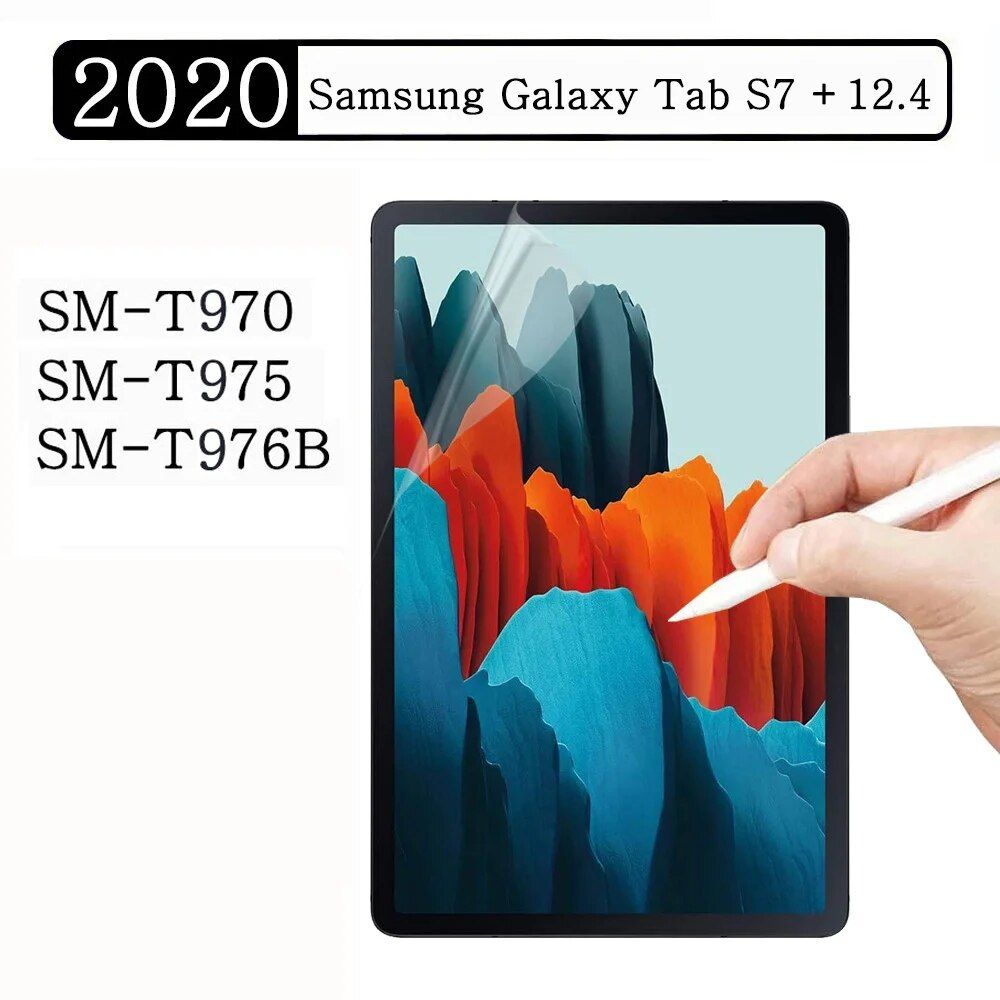 Paper Feel Screen Protector for Samsung Galaxy Tab S7 FE, S8, S9 Plus 11 12.4