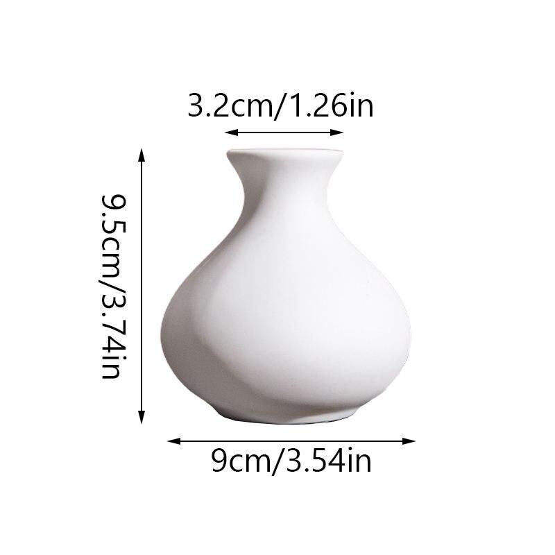 Modern Nordic White Ceramic Vase