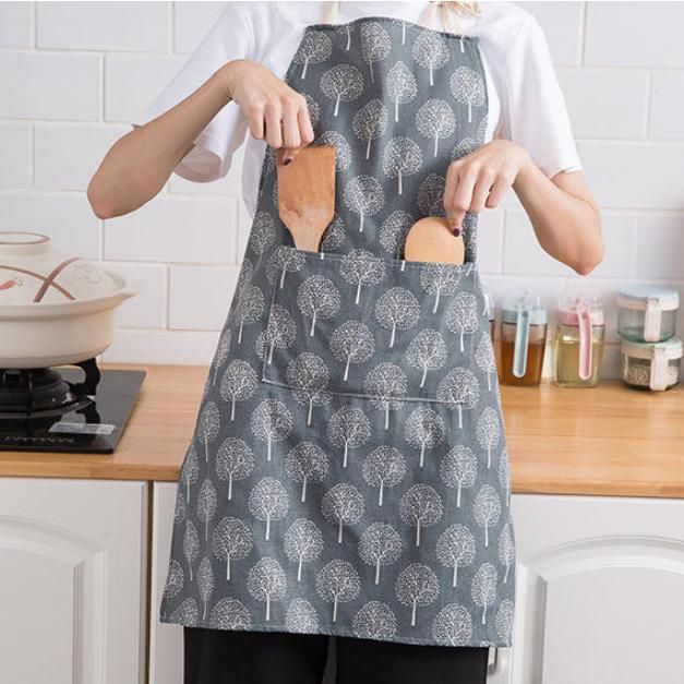 Adjustable Cotton Linen Fashion Apron for Men and Women