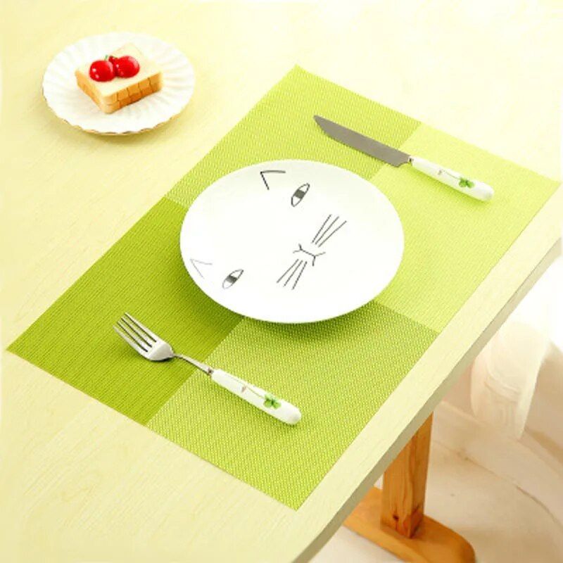 Elegant Modern PVC Placemat for Dining - Eco-Friendly, Stocked Kitchen Mat