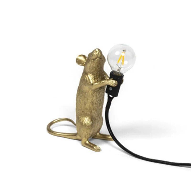 Charming Mouse-Shaped Night Lamp - Modern Tabletop Decorative Light for Home & Bedroom