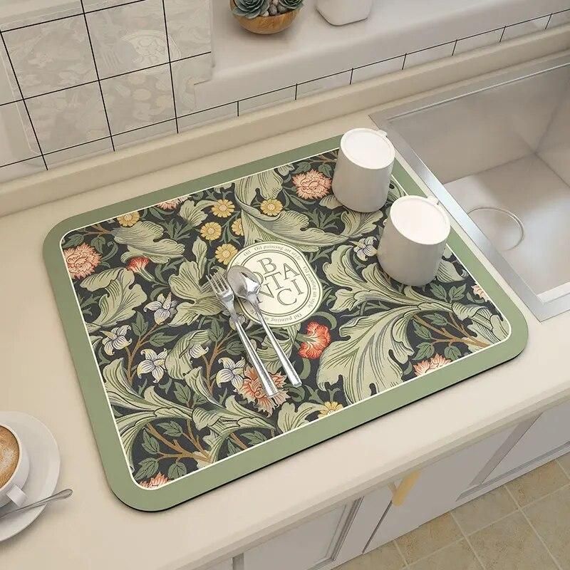 Multi-Purpose Super Absorbent Dish Drying & Heat Resistant Mat