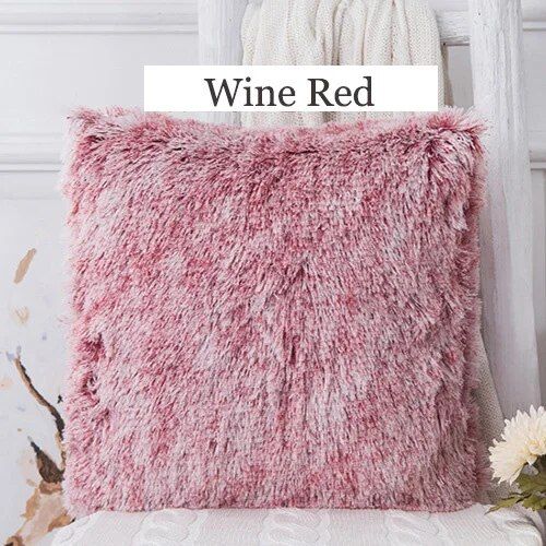 Luxurious Plush Fur Cushion Cover