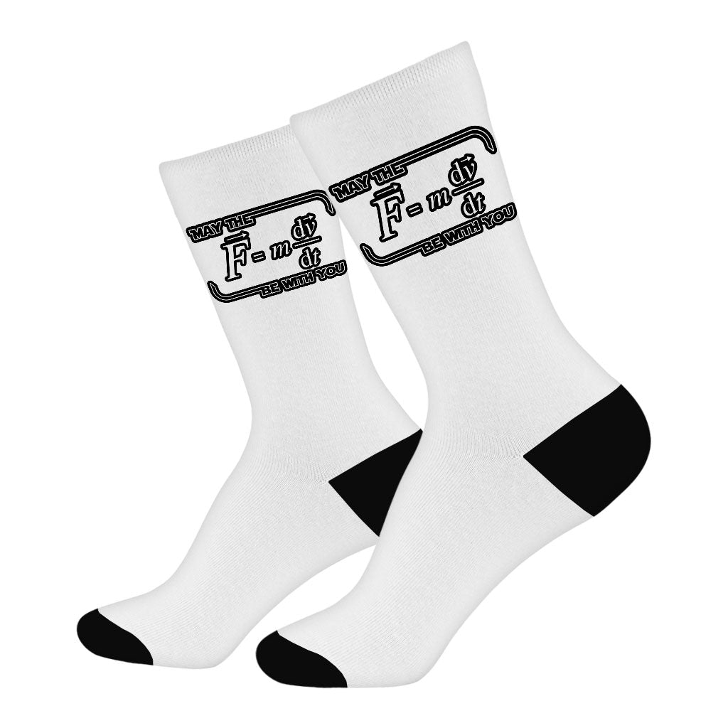 May the Force Be With You Socks - Creative Novelty Socks - Best Print Crew Socks