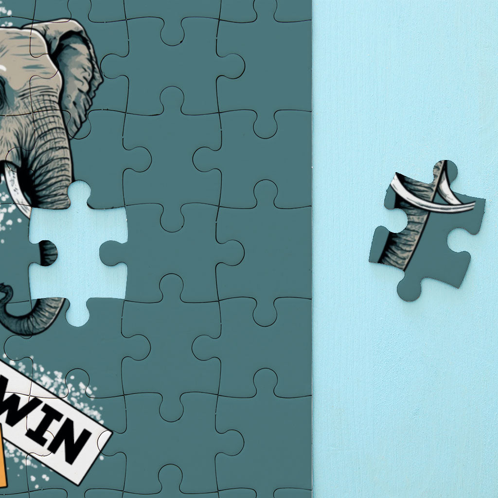 Play to Win Puzzles - Elephant Jigsaw Puzzle - Basketball Puzzles