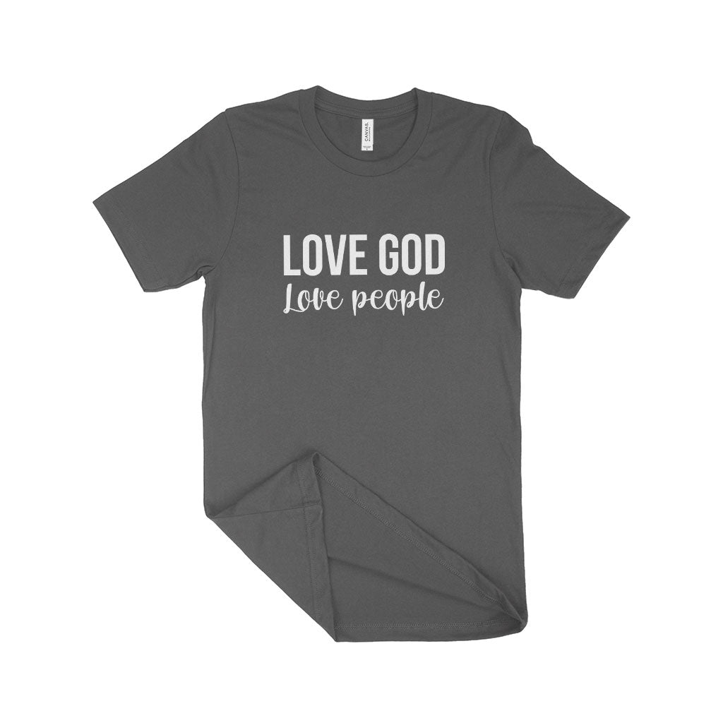 Love God Love People Unisex Jersey T-Shirt Made in USA