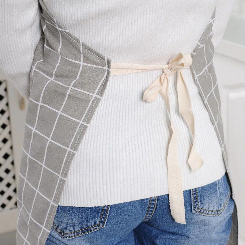 Adjustable Cotton Linen Chef Apron