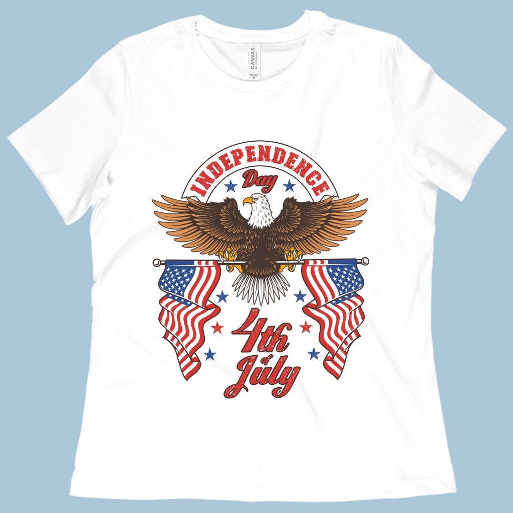 Women's Independence Day 4th of July T-Shirt - Independence Day T-Shirts - Patriotic USA T-Shirt