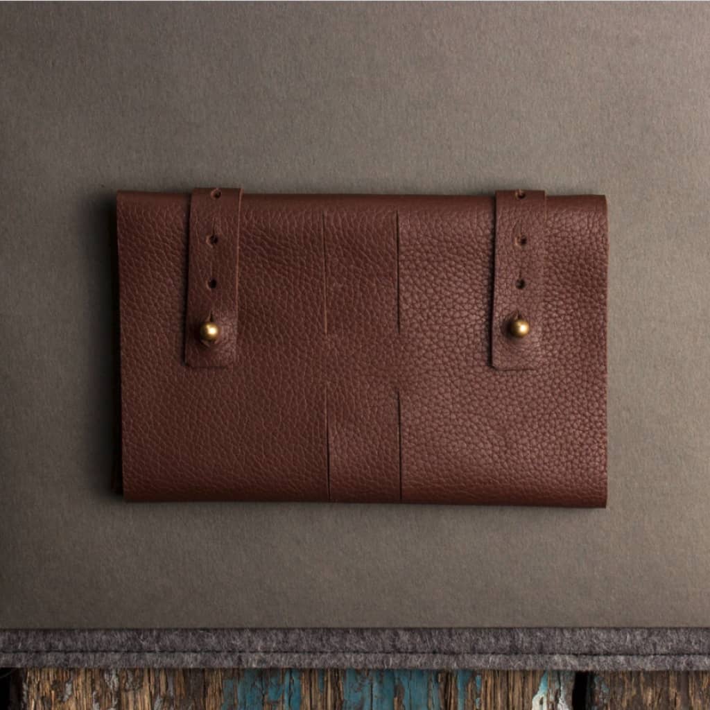 Brown Leather Cord Wrap