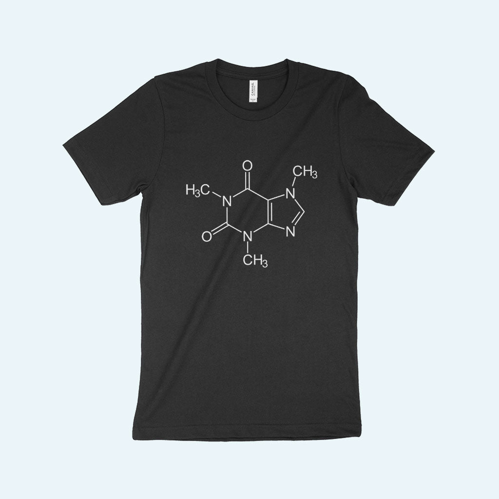 Caffeine Molecule Unisex Jersey T-Shirt Made in USA