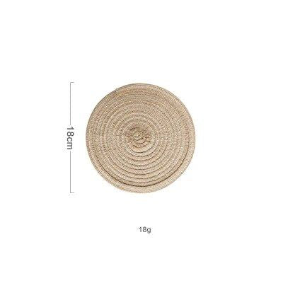 Round Linen Table Mat - Stylish Home Decor and Dining Accessory