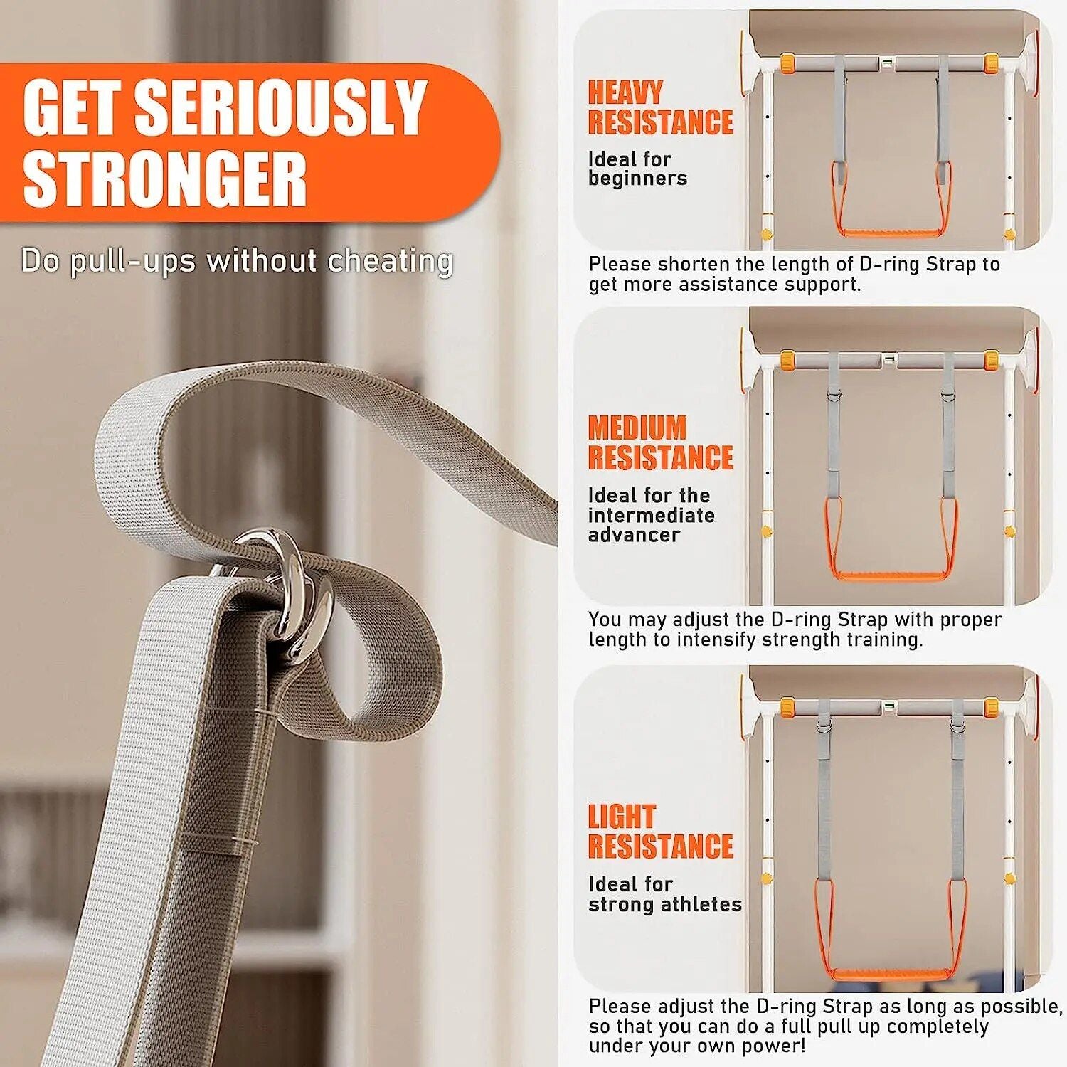 Versatile Pull-Up Assistance Band Set for Full Body Workouts