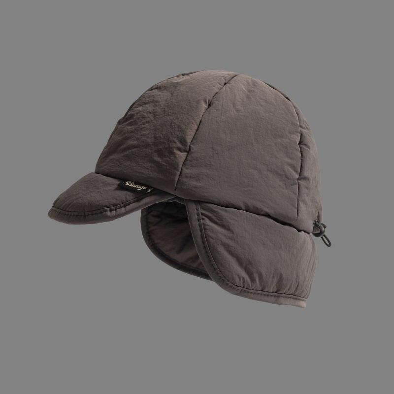 Unisex Retro Japanese Padded Ear Bomber Hat for Winter Outdoor Activities