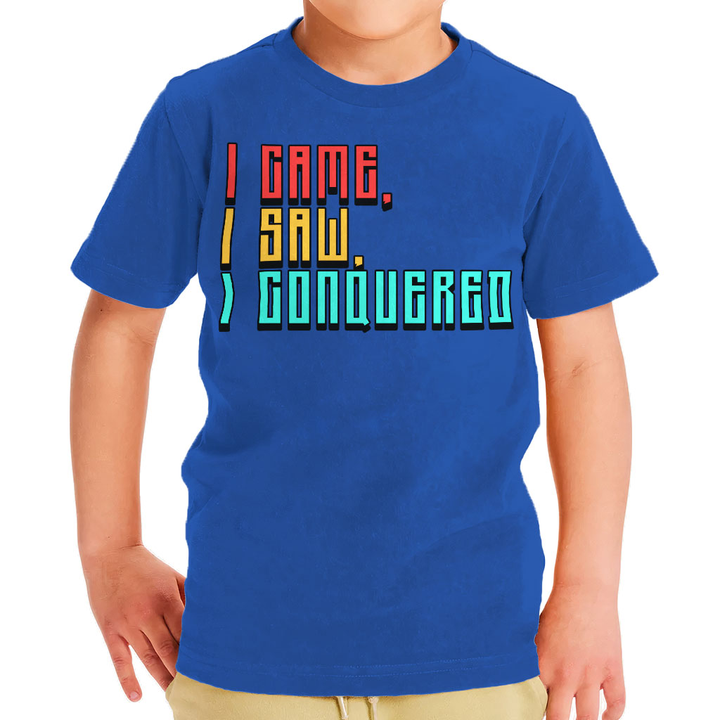 I Came I Saw I Conquered Toddler T-Shirt - Cool Kids' T-Shirt - Best Selling Tee Shirt for Toddler