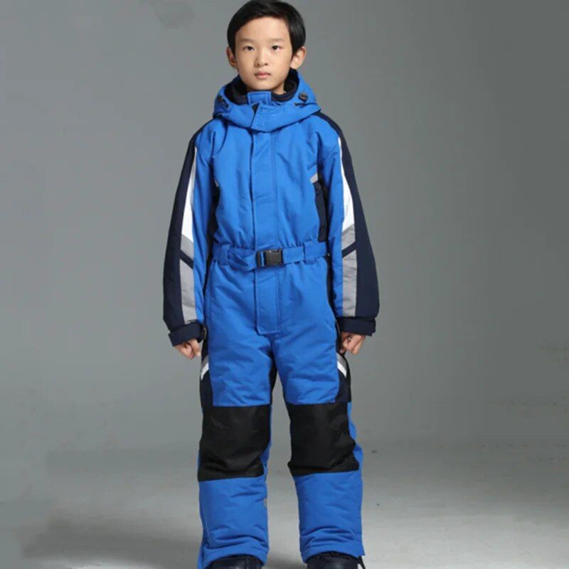 Kids' All-Weather Ski & Snowboard One-Piece Jumpsuit: Perfect for Winter Sports