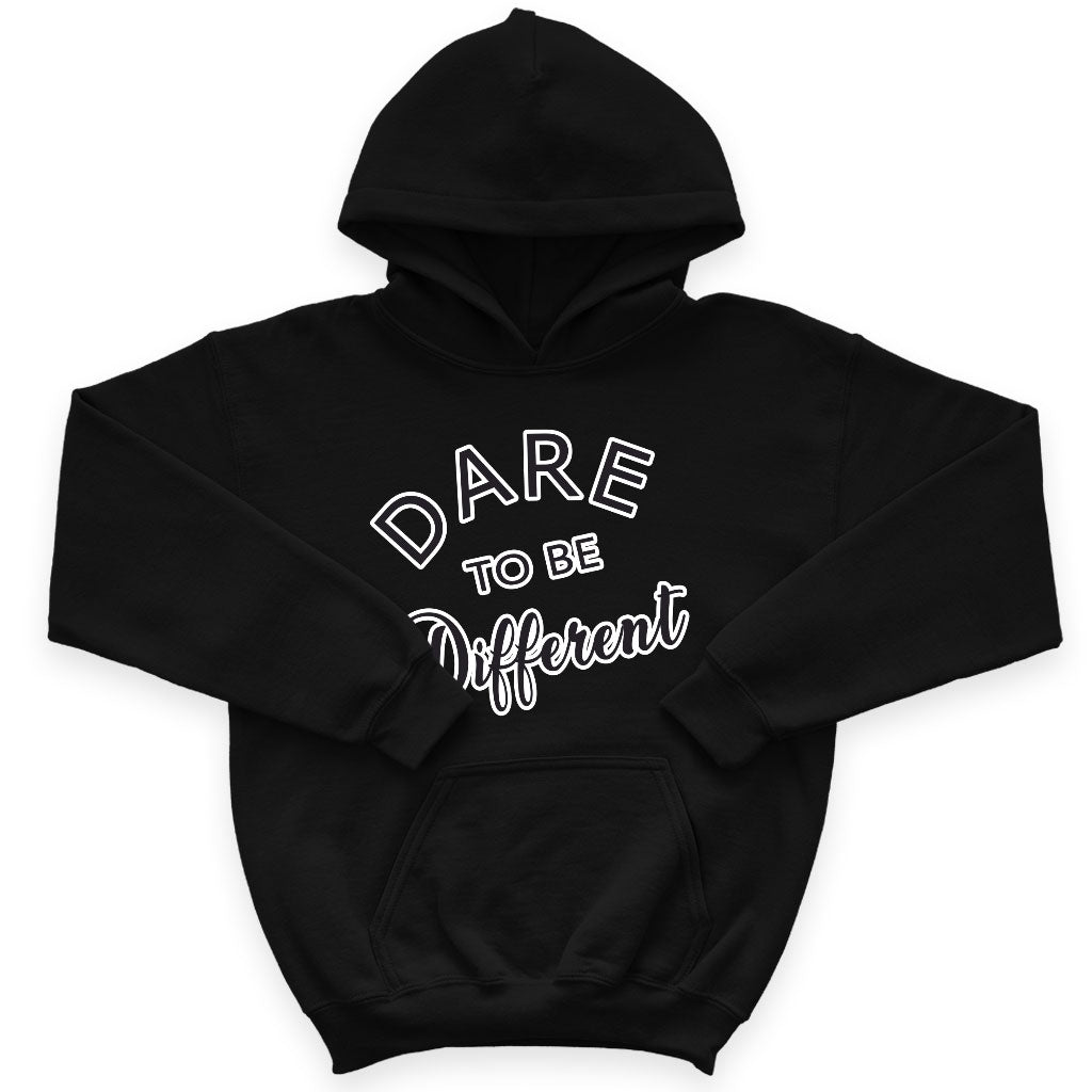 Dare to Be Different Kids' Sponge Fleece Hoodie - Cool Kids' Hoodie - Graphic Hoodie for Kids