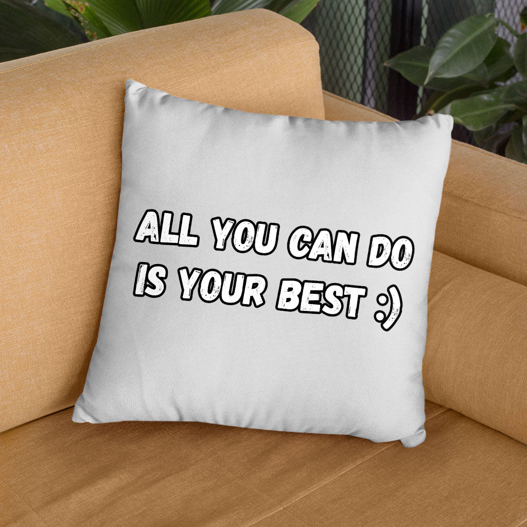 Motivational Square Pillow Cases - Best Quote Pillow Covers - Cool Print Pillowcases