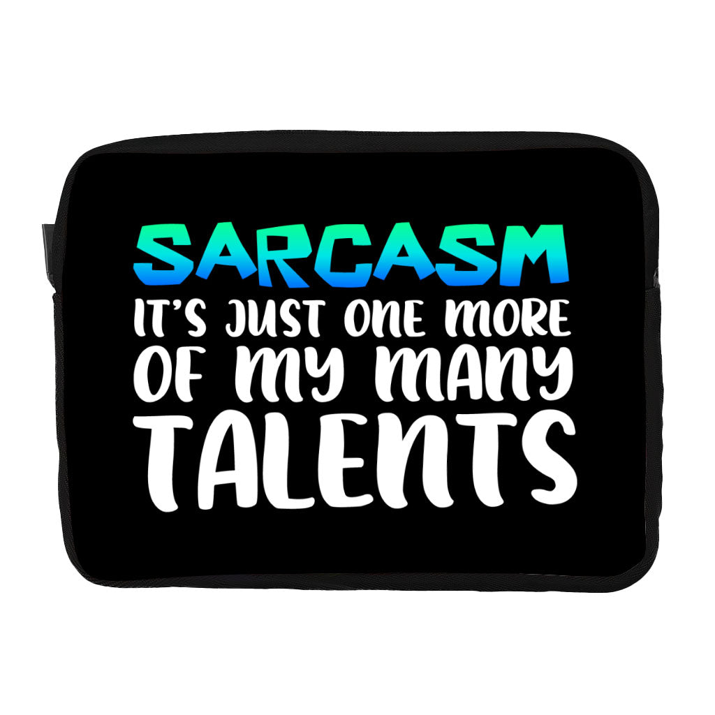 Sarcasm Dell 16" Two-Sided Sleeve - Funny Laptop Sleeve - Printed Laptop Sleeve with Zipper