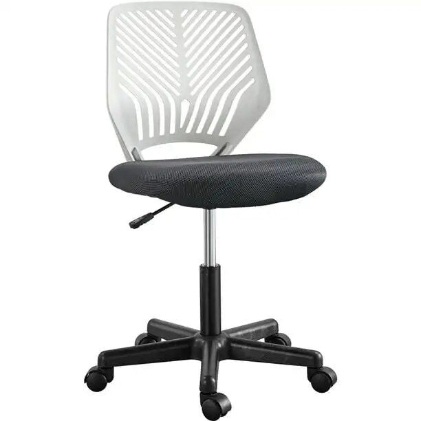 Vibrant Mid-Back Armless Swivel Office Chair with Adjustable Height