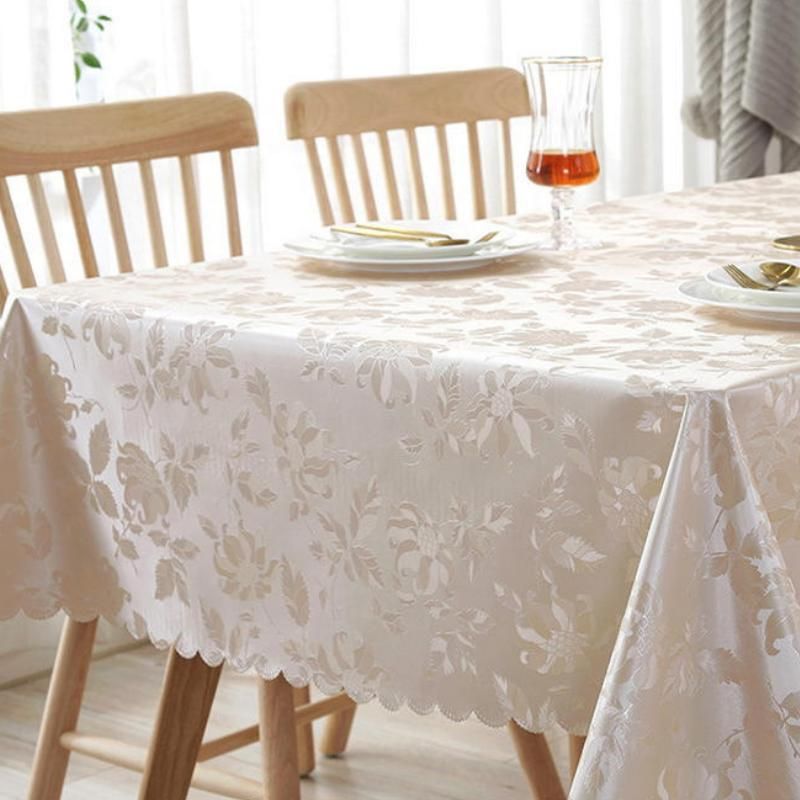 Elegant European-Style Waterproof PVC Tablecloth