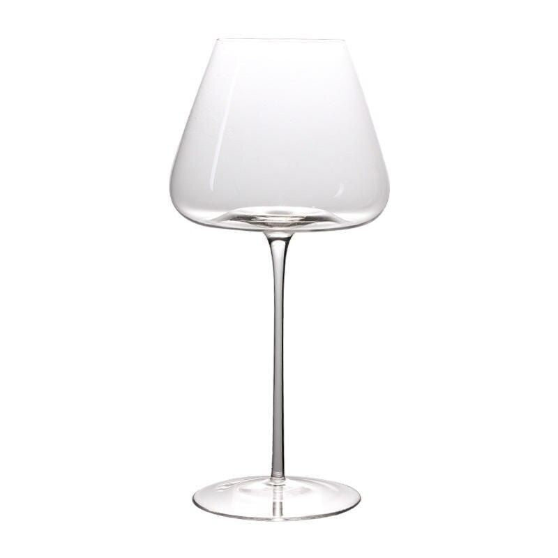 Luxury European Crystal Wine Glasses - Handcrafted, Lead-Free Bordeaux Tasting Cups