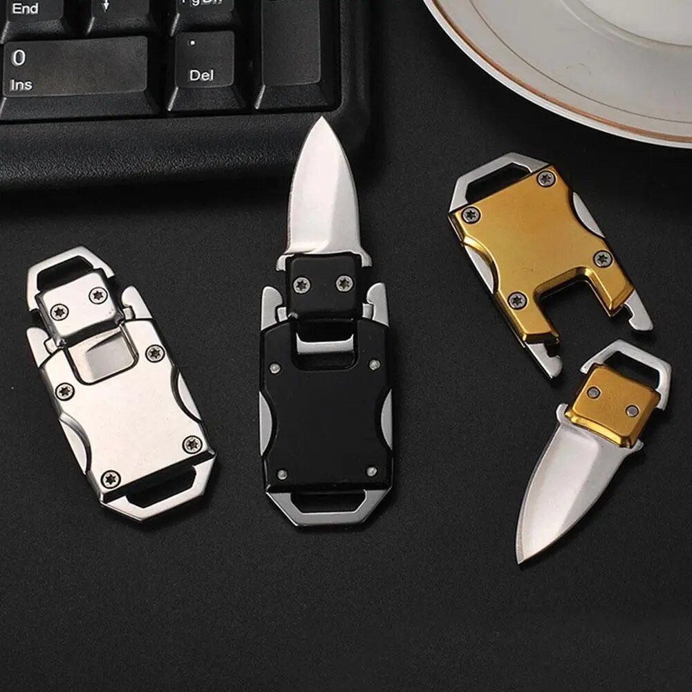 Compact Tactical Mini Folding Knife Keychain