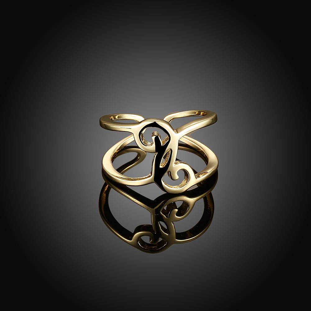 18K Gold Plated Symbolic Abstract  Ring