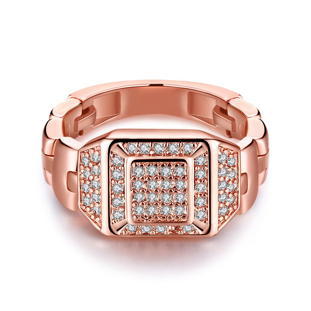 18K Rose Gold Plated Anaïs Ring made with  Crystals | Silver Milo