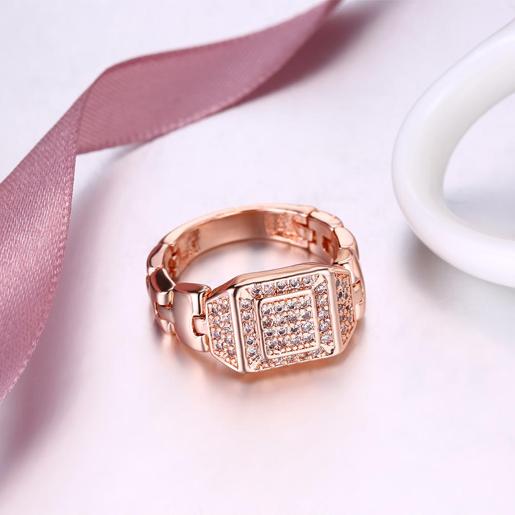 18K Rose Gold Plated Anaïs Ring made with  Crystals