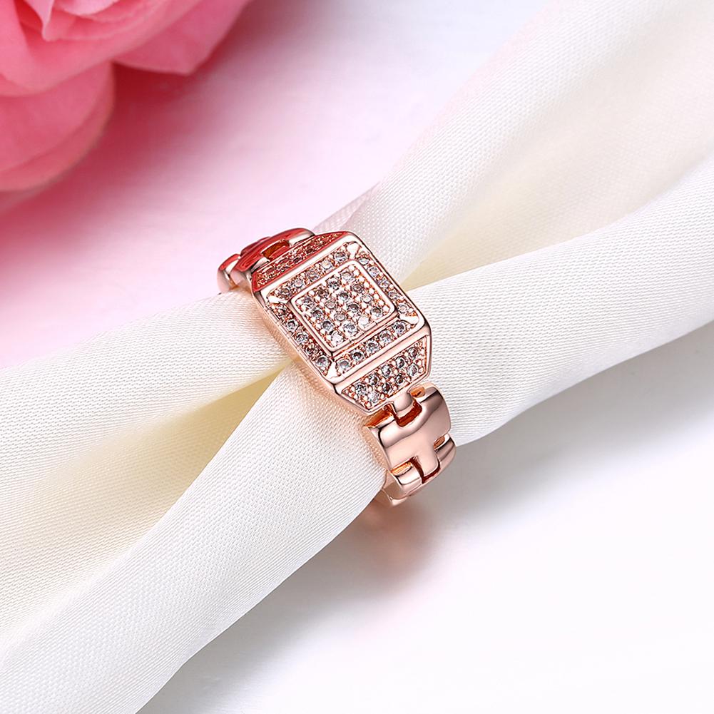 18K Rose Gold Plated Anaïs Ring made with  Crystals