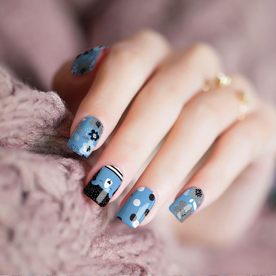 Razzle Blue Nail Wraps | Teal Hestia