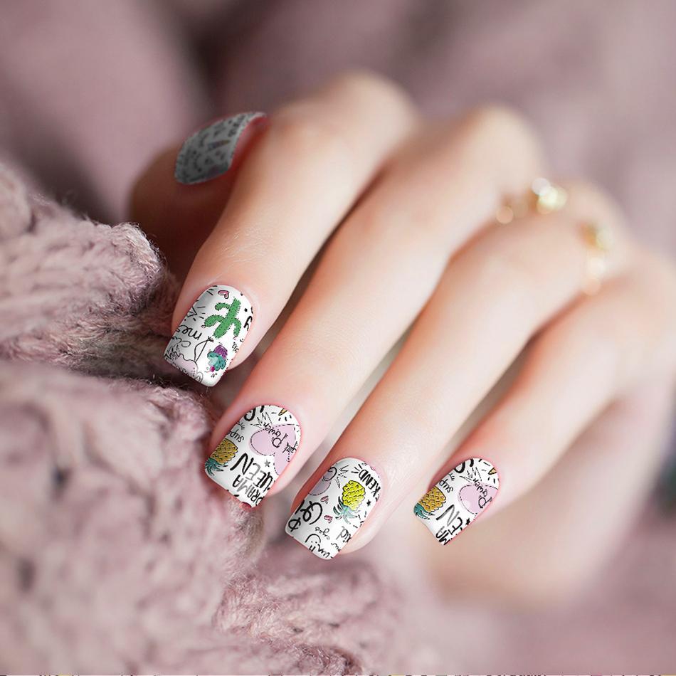 Princess Doodles Nail Wraps | Teal Hestia