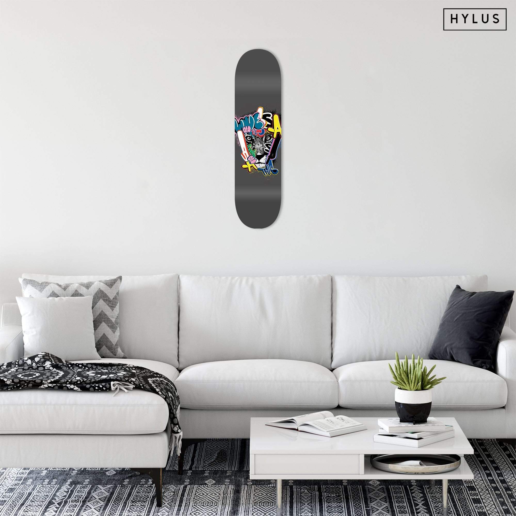 Graffiti Leopard Skateboard