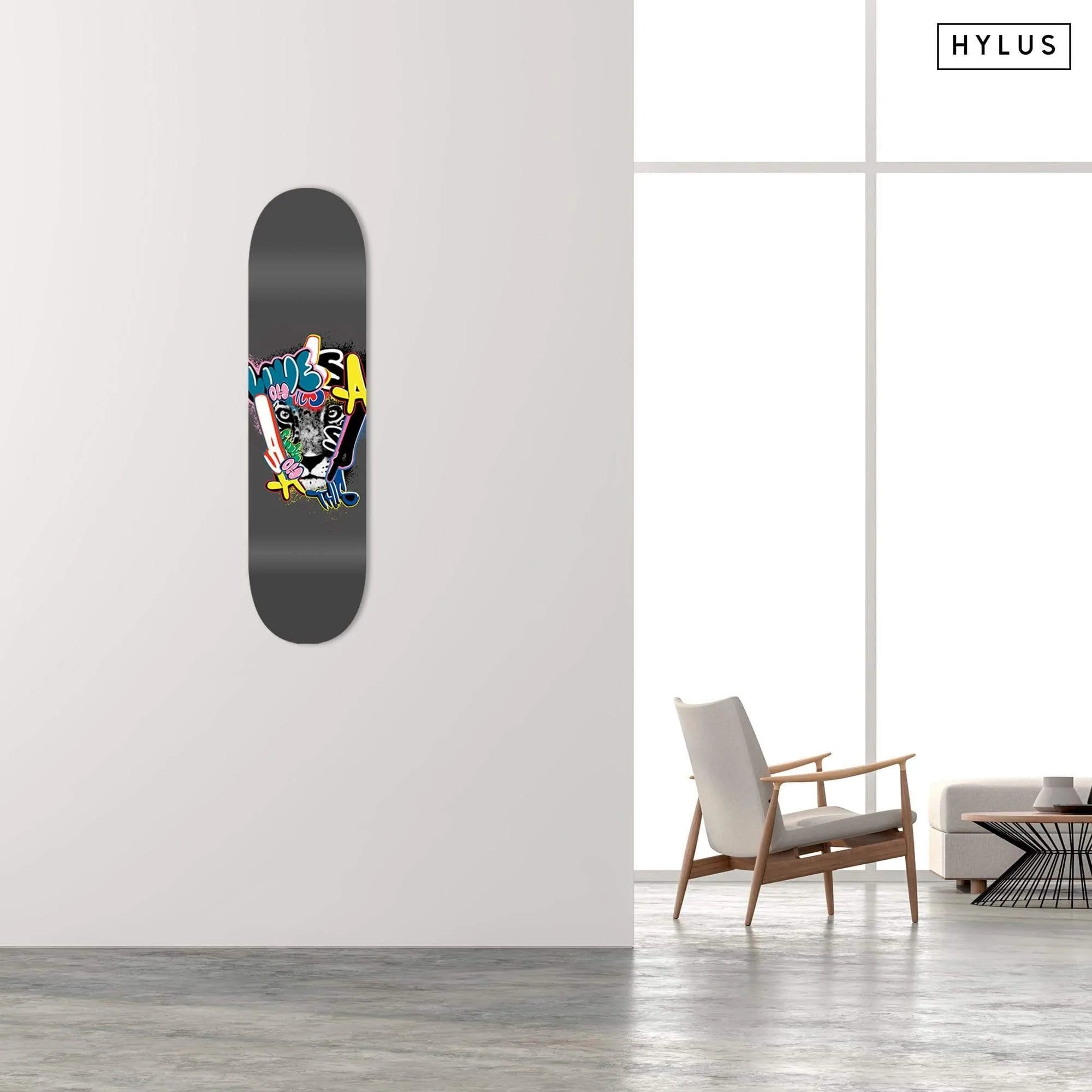 Graffiti Leopard Skateboard