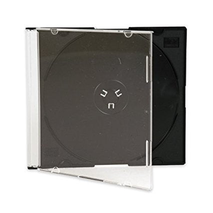 Generic CDSS-B-1 5.2 mm CD & DVD Slimline Jewel Case, Black | Rose Chloe