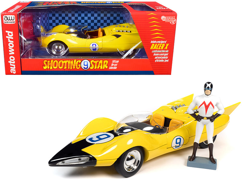 Shooting Star #9 Yellow and Racer X Figurine \Speed Racer\" Anime