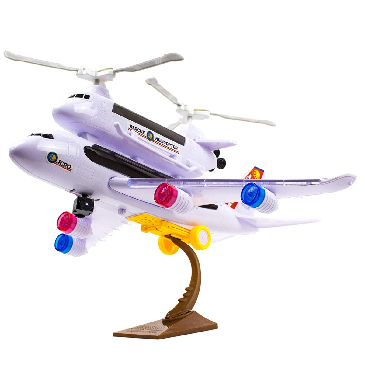 AZ Trading & Import AP500 Bump & Go Toy Police Airplane with Rescue He