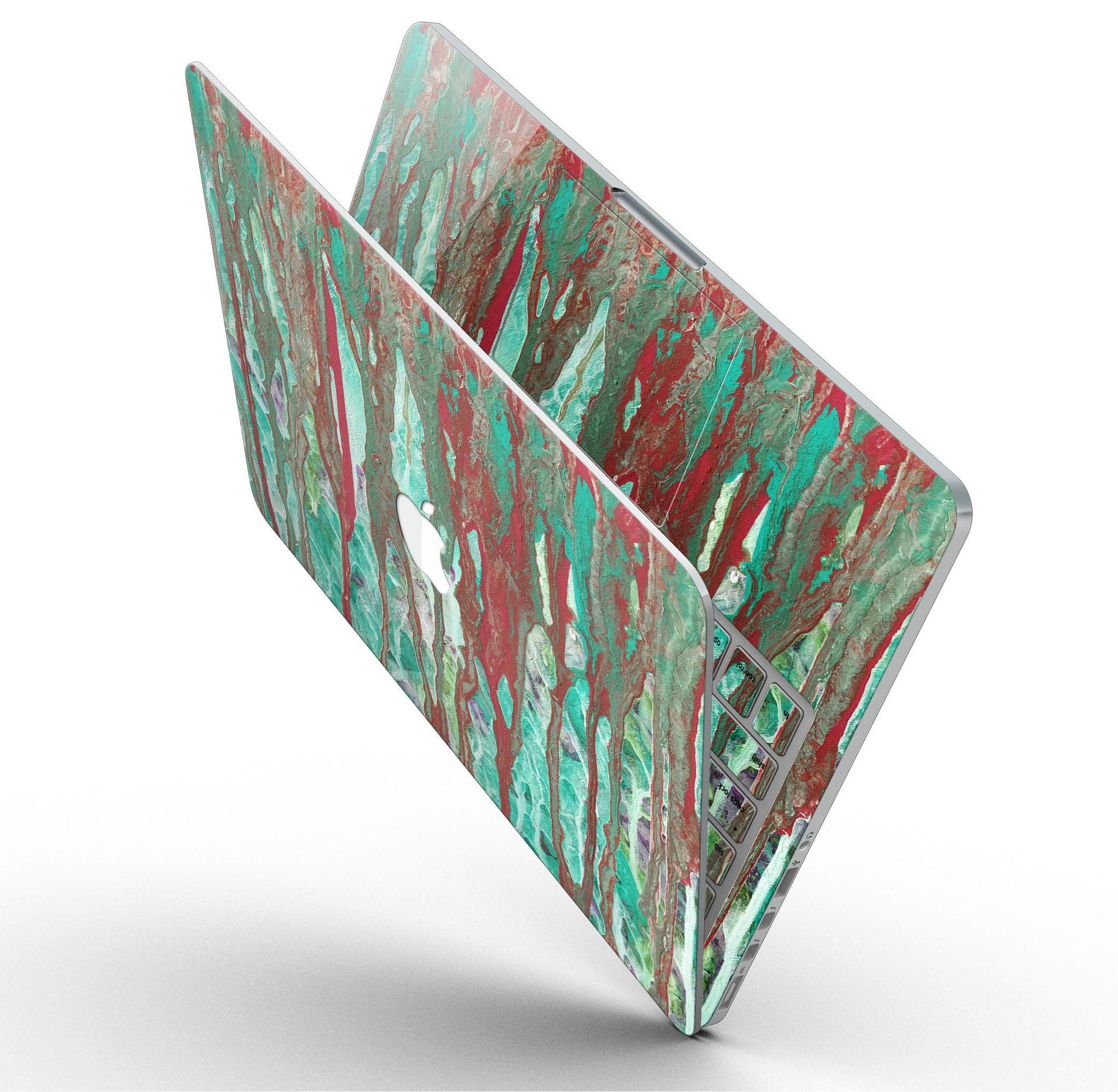 Abstract Wet Paint Mint Rustic - MacBook Pro with Retina Display