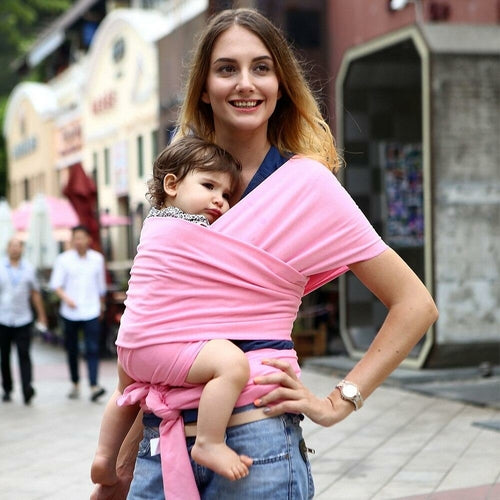 All-in-1 Stretchy Baby Wraps Baby Sling Infant Carrier Nursing Cover