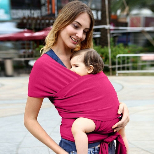 All-in-1 Stretchy Baby Wraps Baby Sling Infant Carrier Nursing Cover