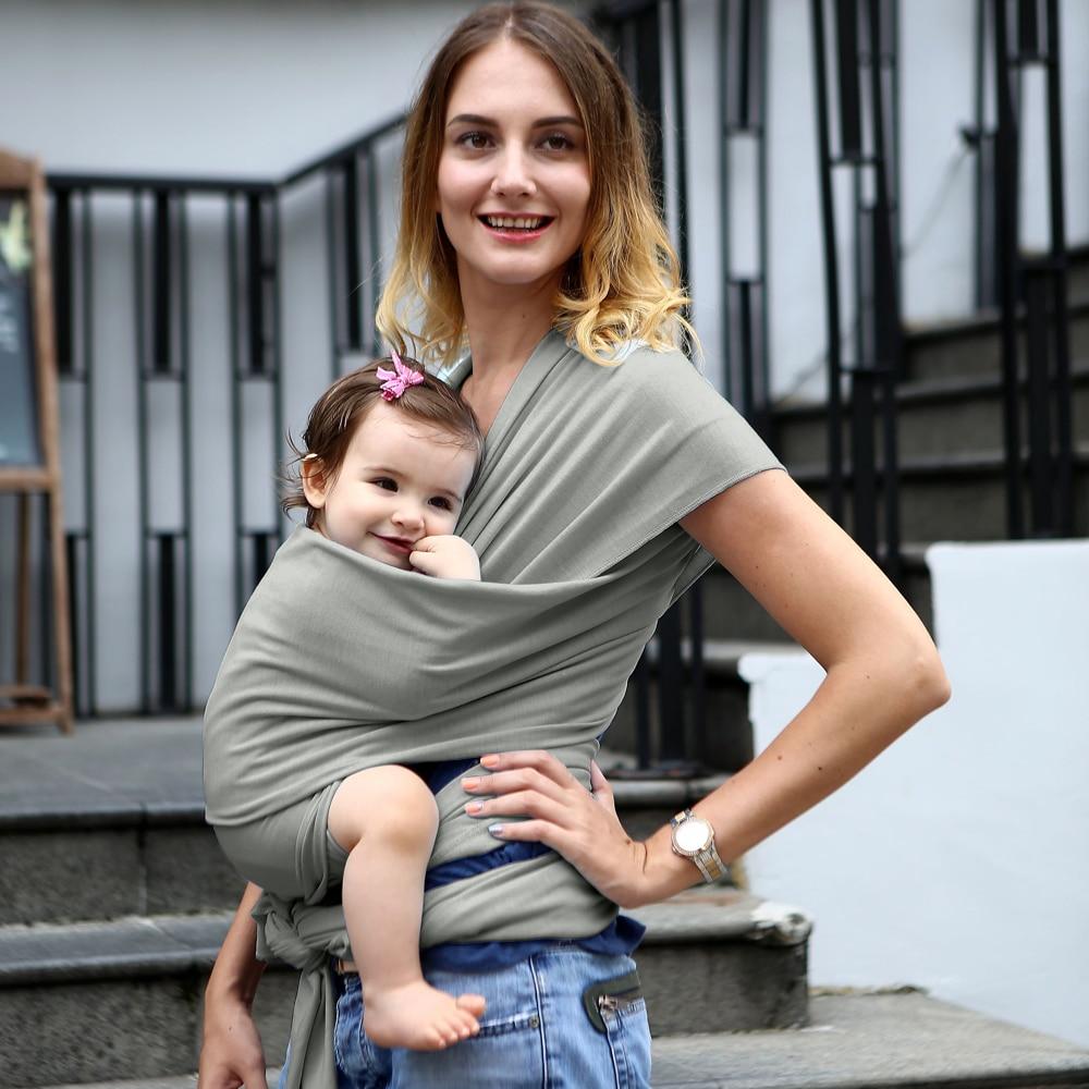 All-in-1 Stretchy Baby Wraps Baby Sling Infant Carrier Nursing Cover