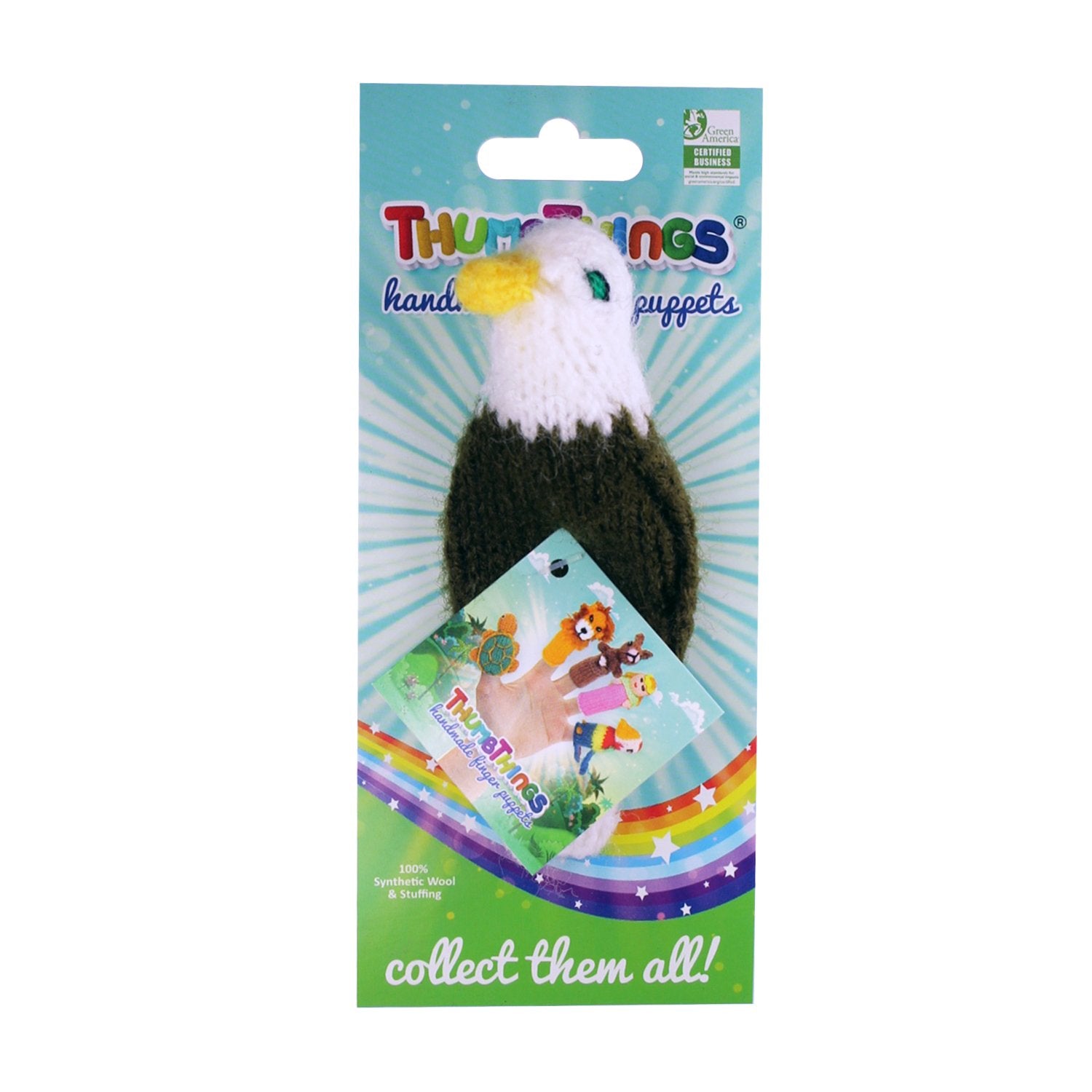 American Bald Eagle Finger Puppet