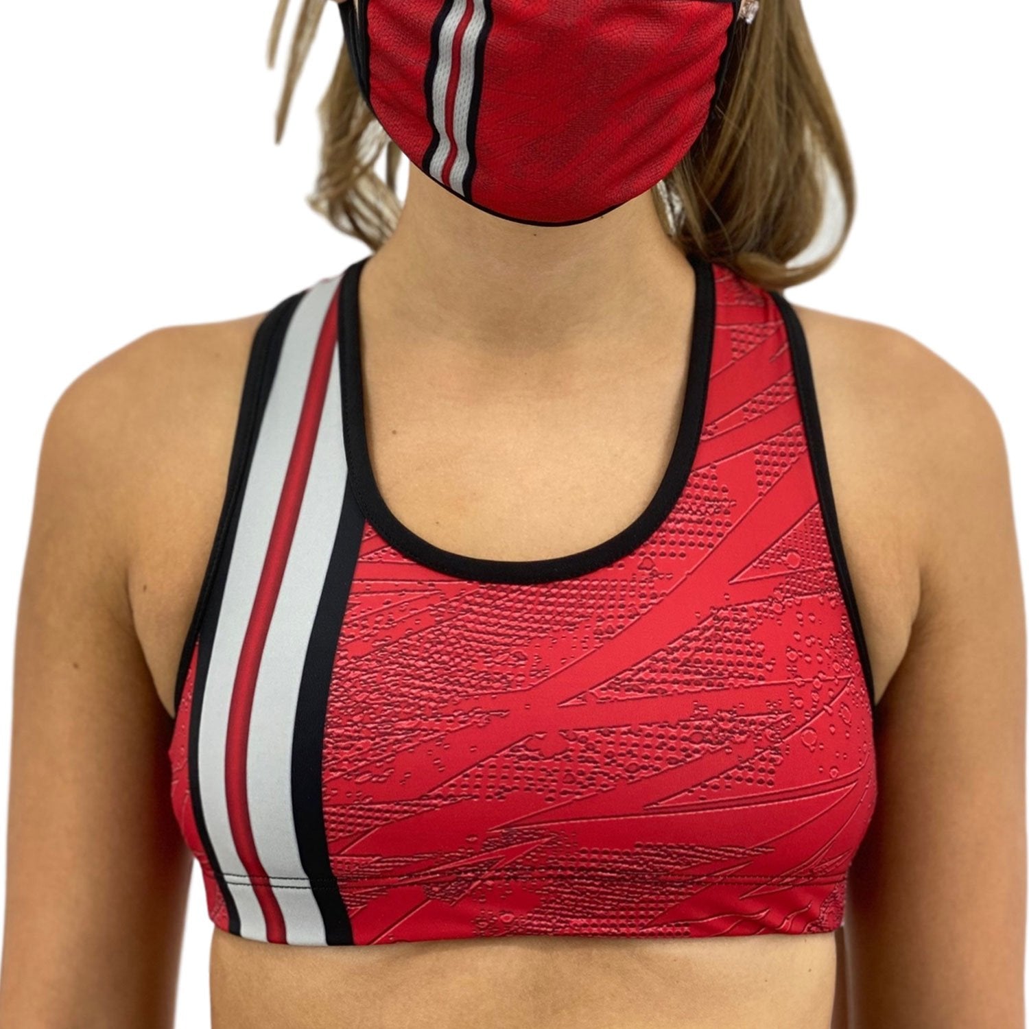 Atlanta Football Sports Bra | Orange Poppy