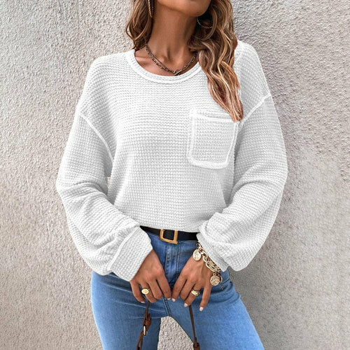 Loose Causal All-match Knitted Blouse