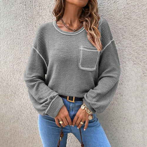 Loose Causal All-match Knitted Blouse